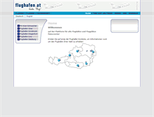 Tablet Screenshot of flughafen.at